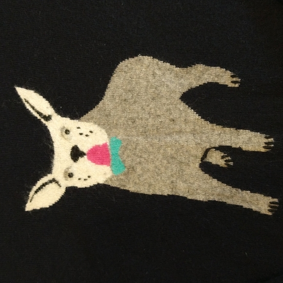 J. Crew French Bulldog Wool blend Sweater Women's Small - Picture 3 of 6